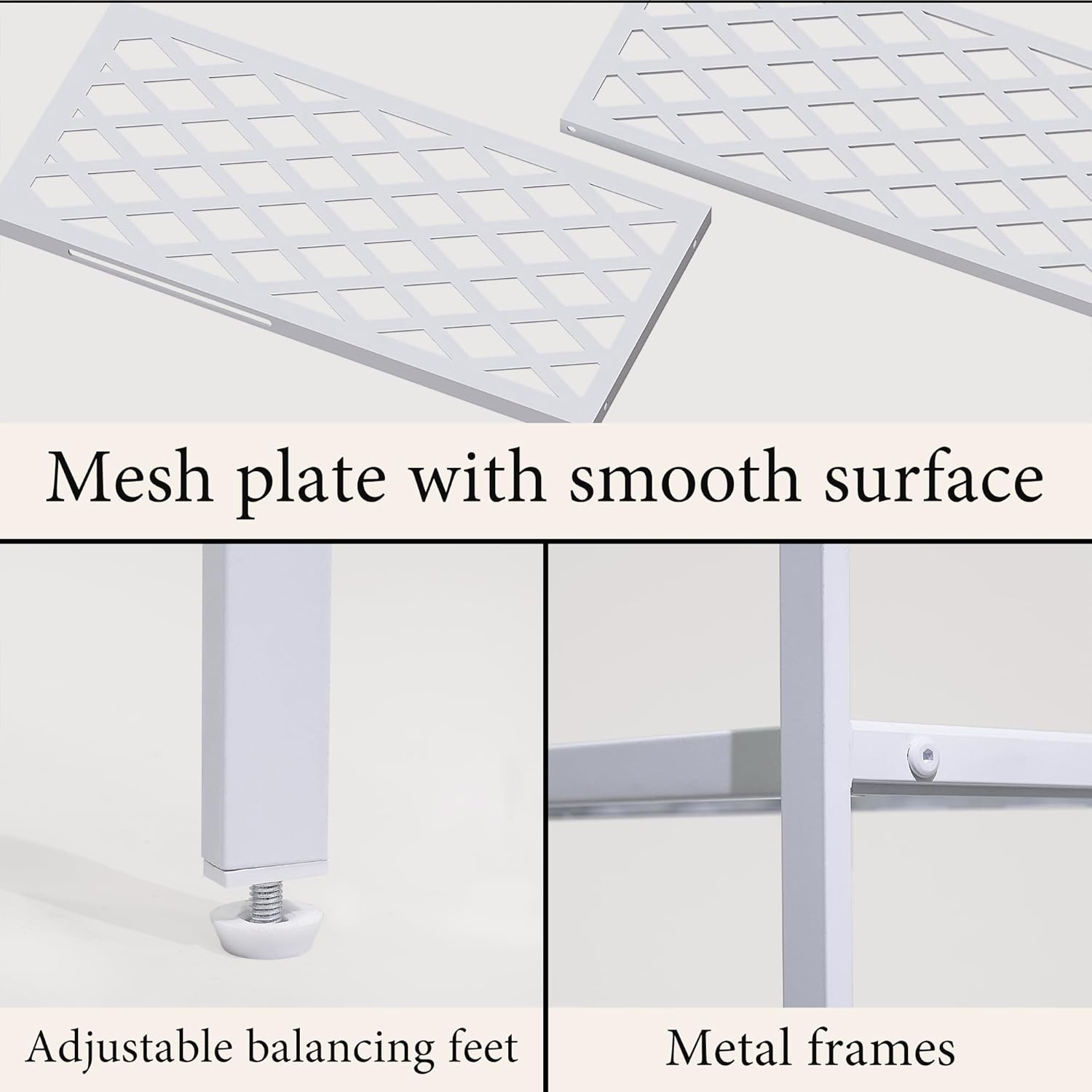 Shoe Rack, Expandable Shoes Organizer Metal Shelf Stand, 2 Tier Stackable Long Shoe Storage Holder For Closet, Floor, Entryway, Garage, Bedroom, Door Entrance For 12-18 Pairs, 45.6 inches White