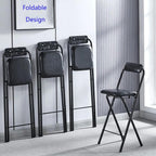 Mid-Century Modern Counter Stools, Counter Stool, Light Weight Folding Chair, for Wedding, Banquets, Celebrations, Dinning, Office Kitchen Patio and Garden(Black,50cm)