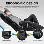 GTPLAYER Gaming Chair,Office Chair with Pocket Spring Lumbar Support, Ergonomic Comfortable Wide Office Desk Computer Chair with Outward Fixed Soft Armrests and Footrest (PU Leather, Black)