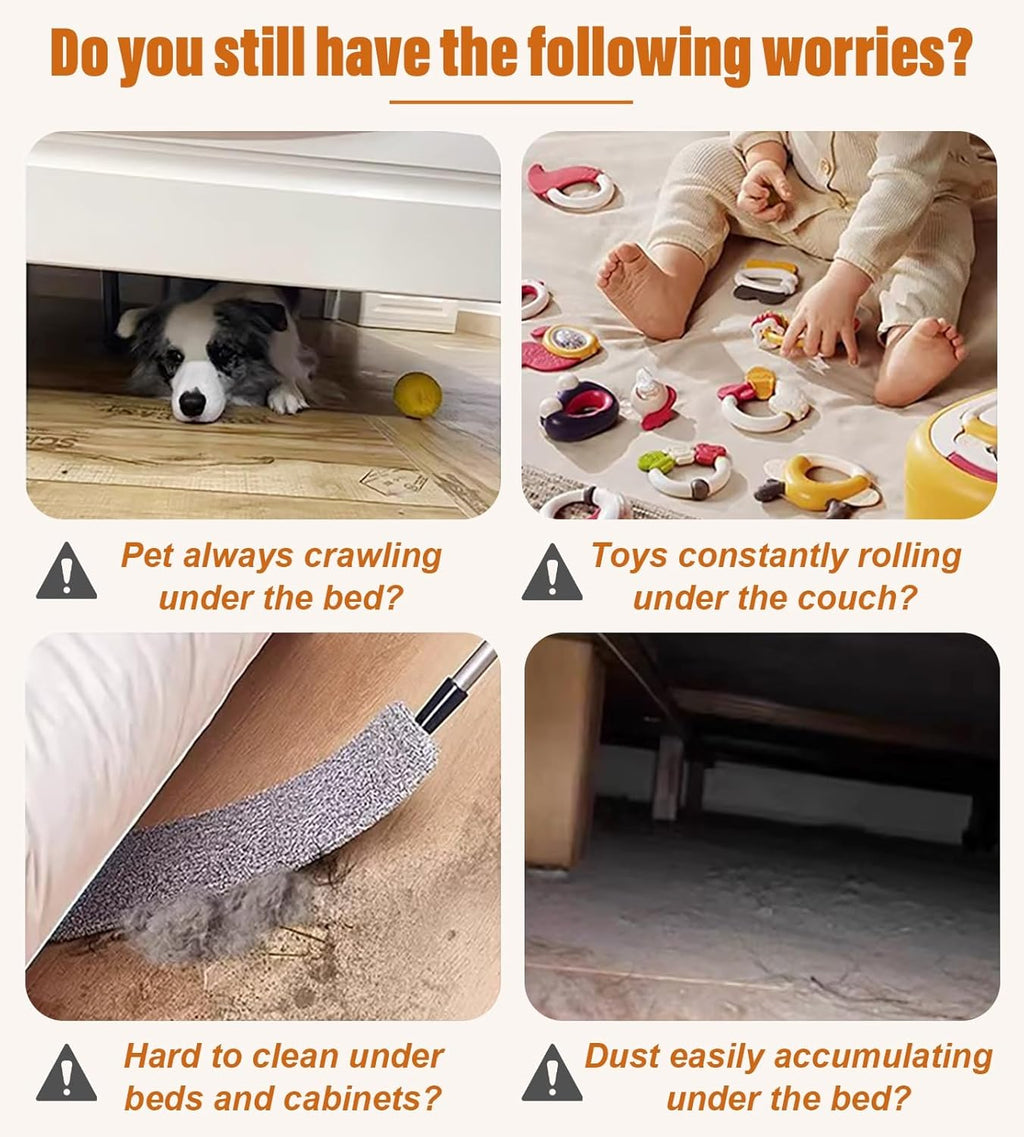 Vibeo Anti-Fall Floating Stairs Gap Blockers, 6 7 8 in High Under Couch Bottom Gap Filler, Clear L-Shaped Toy Blocker Guards for Sofa, Bed, Cabinet(6x31in (15x80cm))