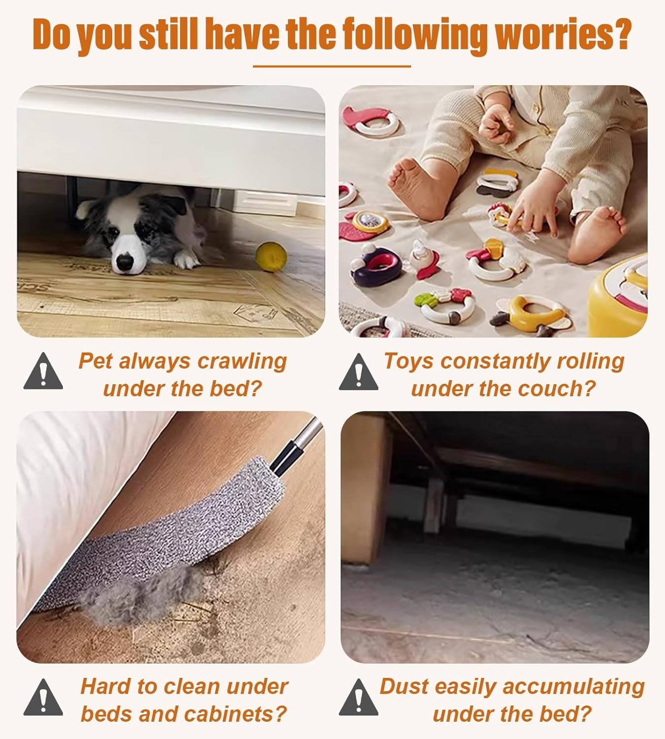 Vibeo Anti-Fall Floating Stairs Gap Blockers, 6 7 8 in High Under Couch Bottom Gap Filler, Clear L-Shaped Toy Blocker Guards for Sofa, Bed, Cabinet(6x31in (15x80cm))
