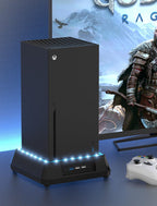 Cooling Fan for Xbox Series X Mviioe Xbox Series X Cooling Stand with LED Indicator, Extra Big Turbo Fan, USB 2.0 Ports, Dust Cover Filters (Only Compatible with Xbox X)