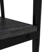 Set of 2 Rectangle End Tables, Modern Living Room Glass End Table Side Tables with Tempered Glass Top and MDF Base, Gray