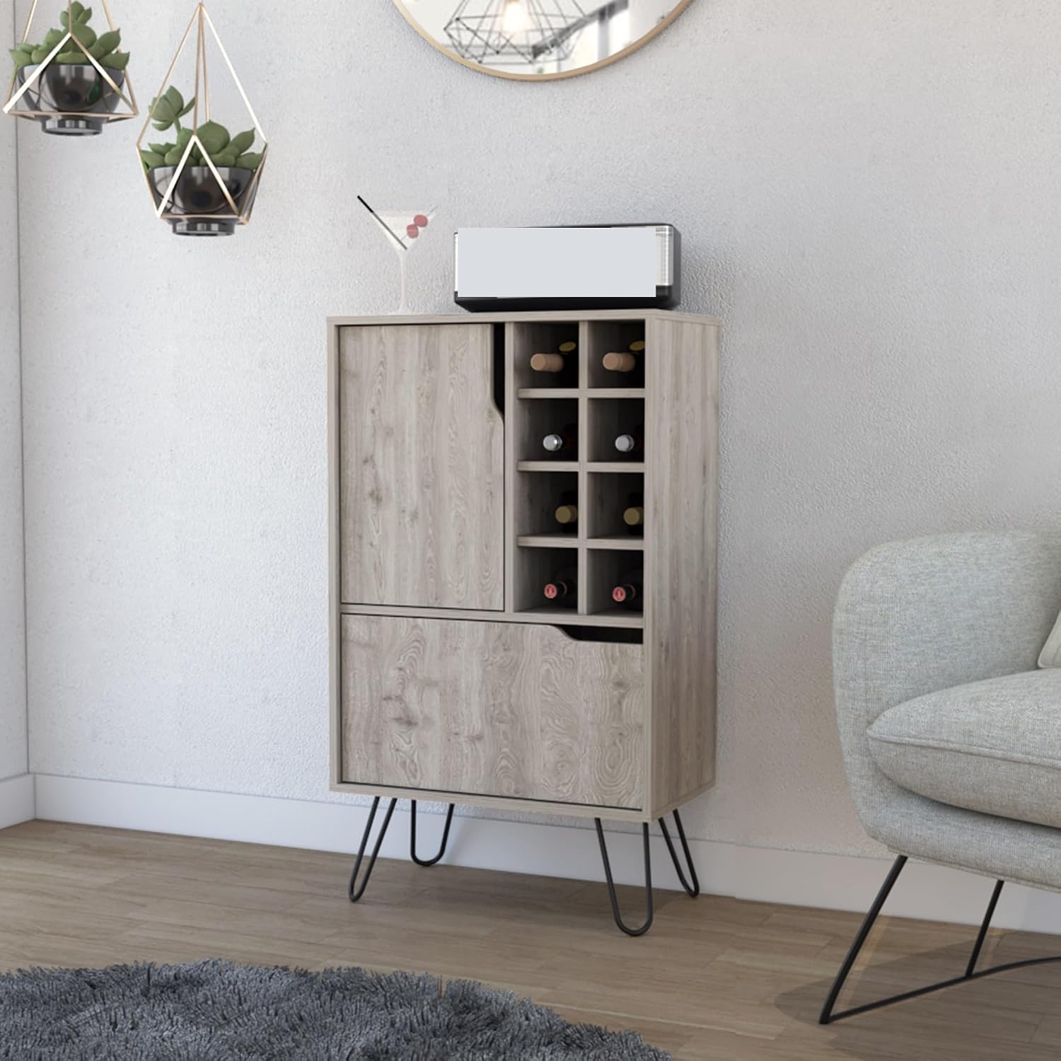 Rectangle Wine Cabinet with Drawers, Storage Locker Pantry Sideboard for Kitchen Living Room,for Kitchen Home
