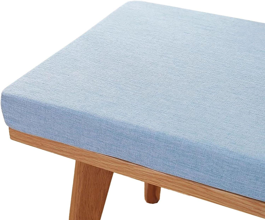 Bench Cushions Furniture 90/100/120/150/160 cmx 40cm, Seat Cushions 5cm Thickn,Piano Bench/Sofa Cushions Removable Non-Slip,for Indoor/Outdoor Patio,Garden,Swings,Porch(Light Blue,70x30x5cm)