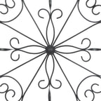 Deco 79 Wooden Scroll Home Wall Decor Wall Sculpture with Metal Scroll Work, Wall Art 22" x 1" x 22", White