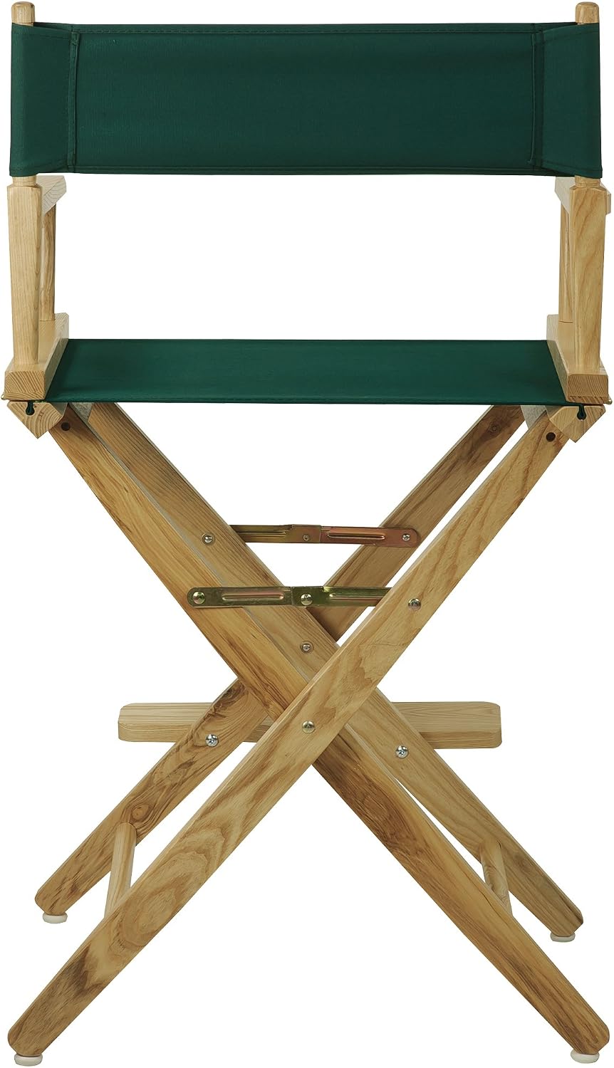American Trails Extra-Wide Premium 24" Director's Chair Natural Frame with Hunter Green Canvas, Counter Height