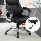 Wealrit Office Chair Tilt Base, Heavy Duty Control Lift Mechanism Black Swivel Base Plate 8.3" x 5.1" Mouting Holes Dimension Office Chair Parts Replacement