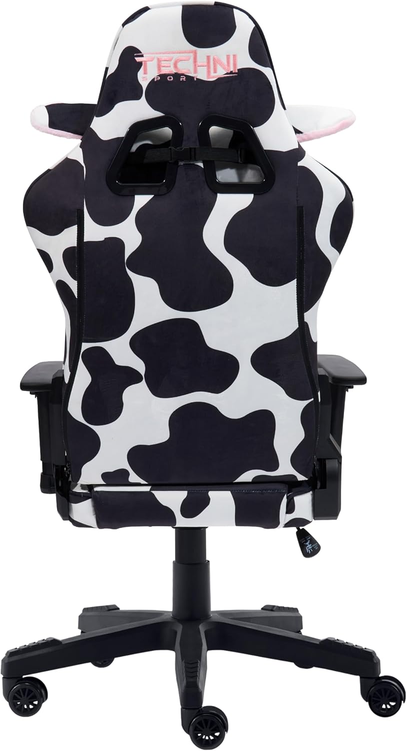 Techni Sport Black Cow Gaming Chair
