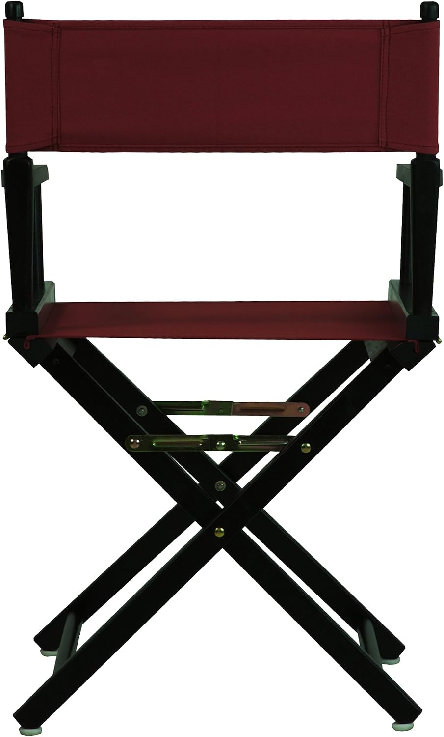 Casual Home 18" Director's Chair Black Frame with Burgundy Canvas