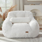 EBENCHICO Giant Bean Bag Chair for Adults, Comfy Oversized Bean Bag Chairs for Teens, Large Beanbag Chair Couch Sofa with Filler,Reading Chair with Pillow for Living Room Bedroom