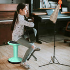 Byroce Kids Adjustable Wobble Stool, 24” Active Learning Classroom Seat, Non-Skid Wiggle Chairs Improve Posture, Focus & Help ADHD/ADD, Flexible Student Wobble Stool for Classroom Seating (Green)