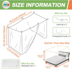 4 Corners Mosquito Net for Mosquiteros para Camas Bed Canopies Netting Bed Drapes Rectangular Mosquito Mesh for Camping Home Outdoor Travel