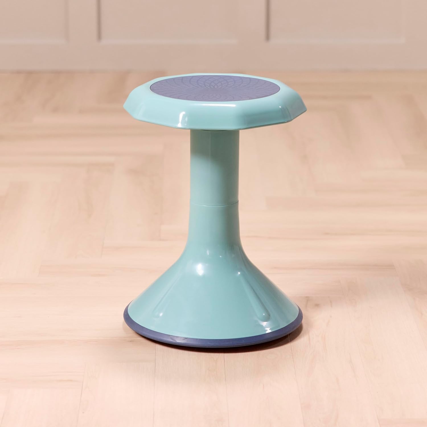Wobble Sensory Stool, 18in Seat Height, Active Seating Chair for Students, Flexible Classroom Seating, Seafoam