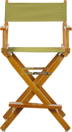 Casual Home 24" Director's Chair Honey Oak Frame-with Olive Canvas, Counter Height