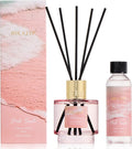 Airkeep Reed Diffuser Set with Refill & 8 Reed Sticks, 6.96 fl oz Pink Sands Home Fragrance, Long Lasting Aromatherapy Diffuser for Bedroom, Bathroom & Living Room