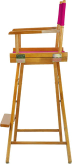 Casual Home 230-05/021-30 Director Chair 30" - Bar Height Honey OakFrame/Magenta Canvas
