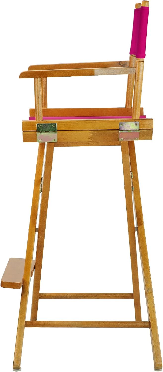 Casual Home 230-05/021-30 Director Chair 30" - Bar Height Honey OakFrame/Magenta Canvas