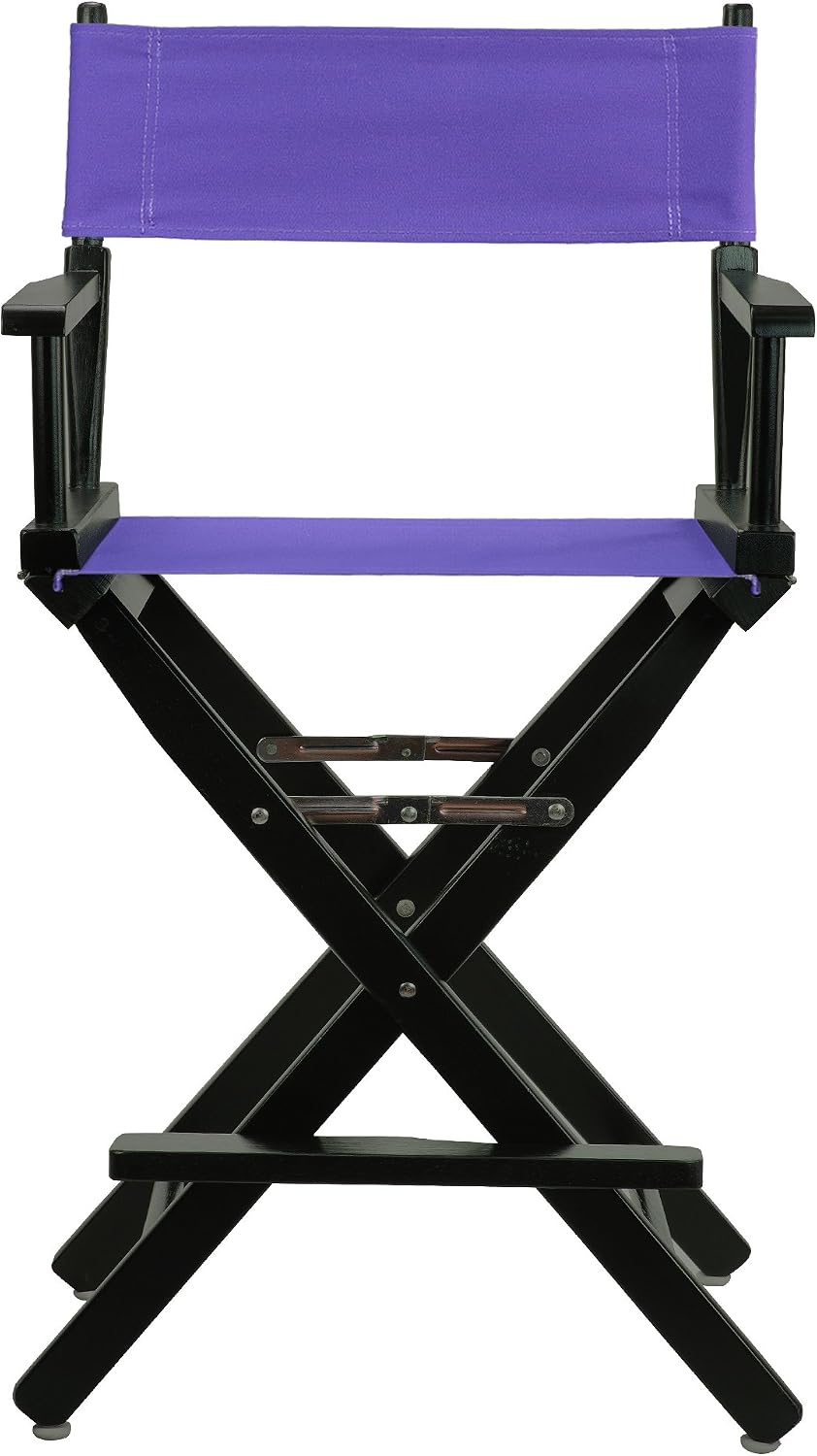 Casual Home 220-02/021-41 Director Chair 24" - Counter Height BlackFrame/Purple Canvas