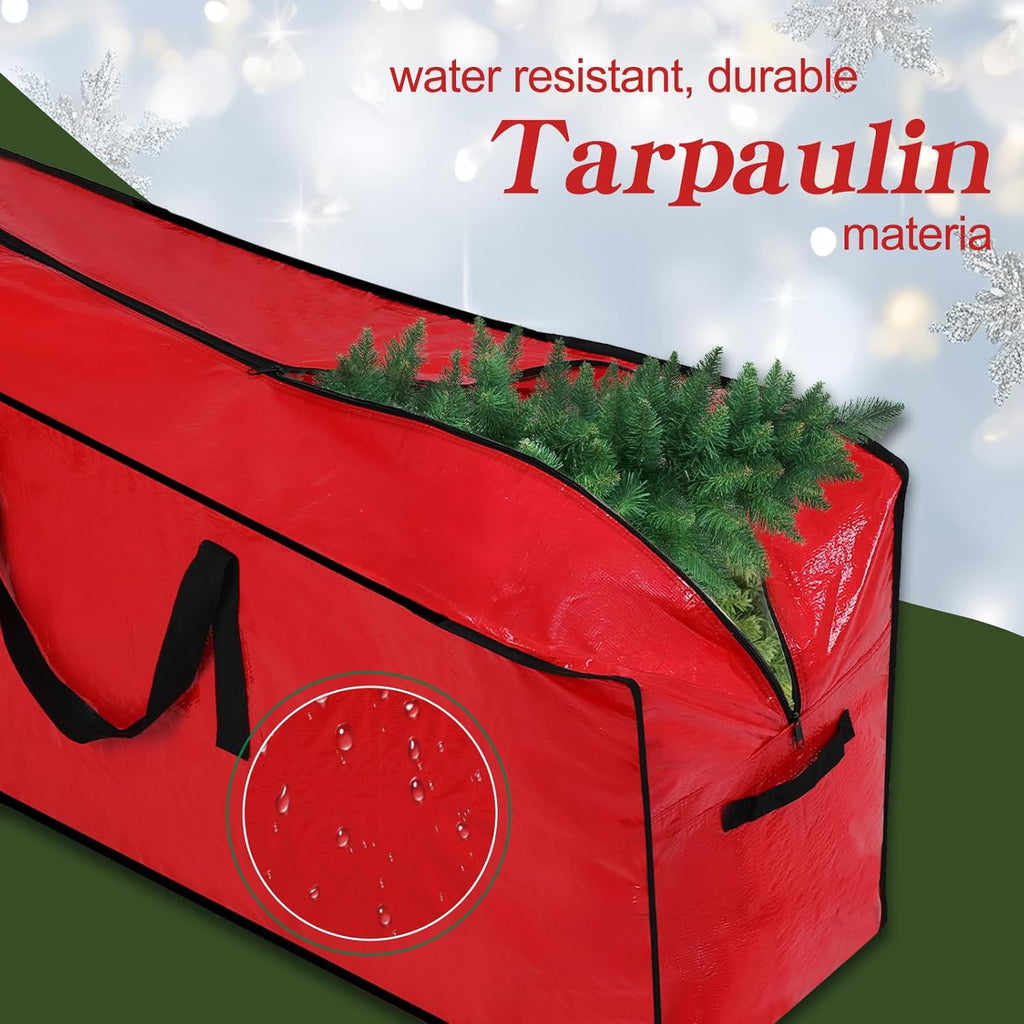 Artificial Large Christmas Tree Storage Case Bags With Handles,Fits Up To 7 Ft Artificial Trees Zippered Bag Protects Against Dust, Insects And Moisture