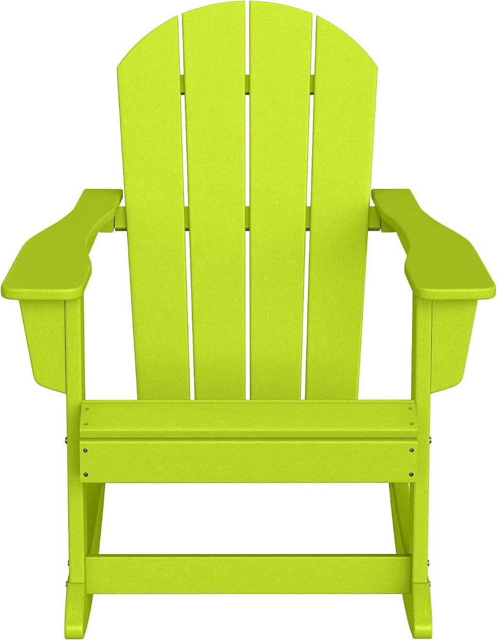 WestinTrends Malibu Outdoor/Patio Poly Adirondack Rocking Chair, Lime