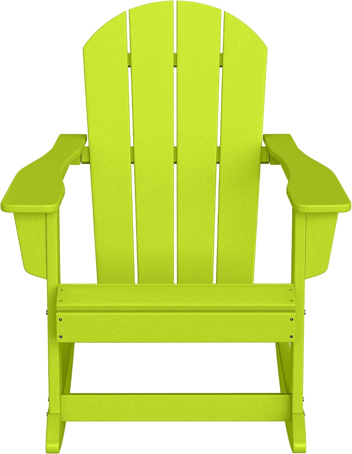 WestinTrends Malibu Outdoor/Patio Poly Adirondack Rocking Chair, Lime