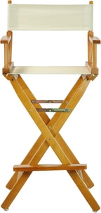 Casual Home 30" Director's Chair Honey Oak Frame-with Wheat Canvas, Bar Height