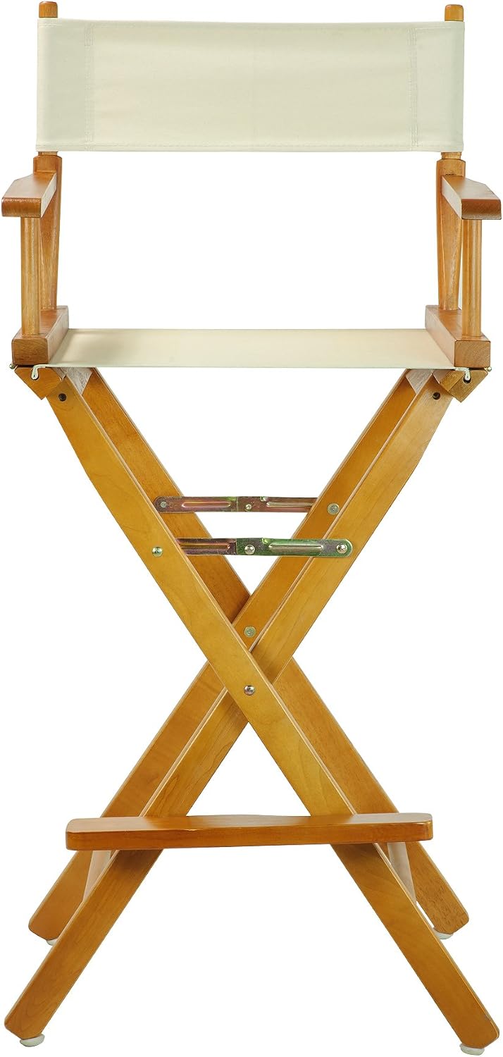 Casual Home 30" Director's Chair Honey Oak Frame-with Wheat Canvas, Bar Height