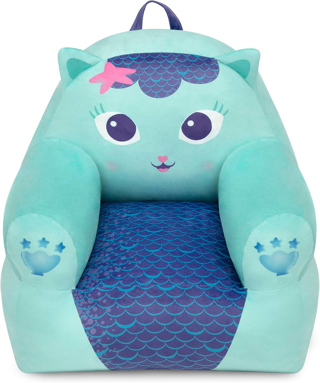 Delta Children - Gabby's Dollhouse Cozee Buddy Kids Chair, Blue