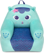 Delta Children - Gabby's Dollhouse Cozee Buddy Kids Chair, Blue