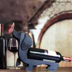 Dachshund Gifts for Women and Loved Ones. Solid Wood Dachshund Wine Bottle Holder. Dog mom Gifts. Dachshund Decor Wine Holder. Weiner Dog Gifts. (Black)
