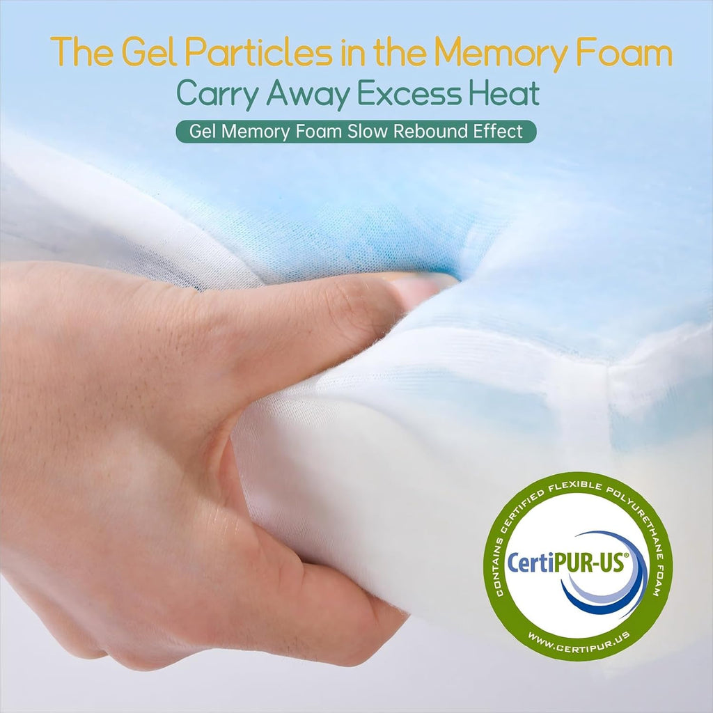 Pack and Play Mattress,Dual Sided Memory Foam Pack N Play Mattresses,Breathable with Non-Slip Bottom Removable Cover
