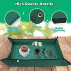 Oxford Fabric Plant Repotting Mat 43.3" x 29.5", Waterproof Gardening Transplanting Potting Mat for Indoor, with 7Pcs Succulent Plant Tools Kit with Tarp Cushion for Plant