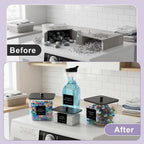 POLRAI Laundry Pod Containers and Dryer Sheet Holder and Laundry Detergent Dispenser Clear Laundry Room Organization and Storage with Wooden Lids Labels and spoon （2+1+1 Pack）