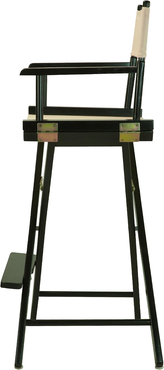 Casual Home 30" Director's Chair Black Frame-with Wheat Canvas, Bar Height