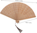 Baluue Mini Folding Fan Small Decorative Chinese Hand Fan Hollow Carved Design Portable 18cm for Women Wedding Dance Performance