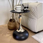Center Table Sofa Side Several, Mini Simple Home Bedroom Bedside Table, Creative Corner Cabinet Storage Shelf(Black)