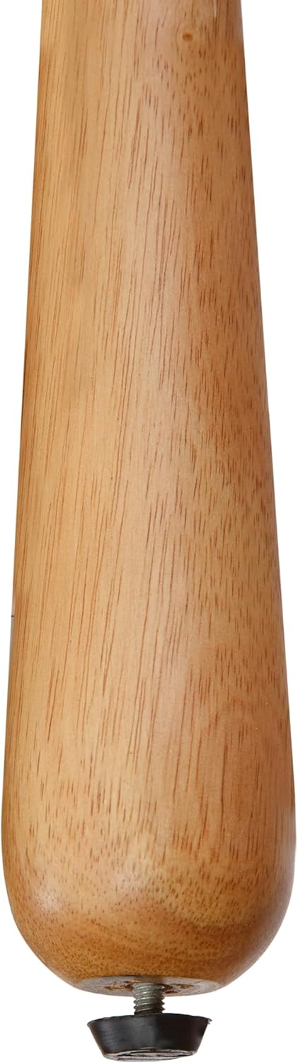 Harbor Oak 20" Round Oak Wood End Table with Seagrass Accents and Shelf Storage | Coastal Boho Side Table. Natural Oak Finish.