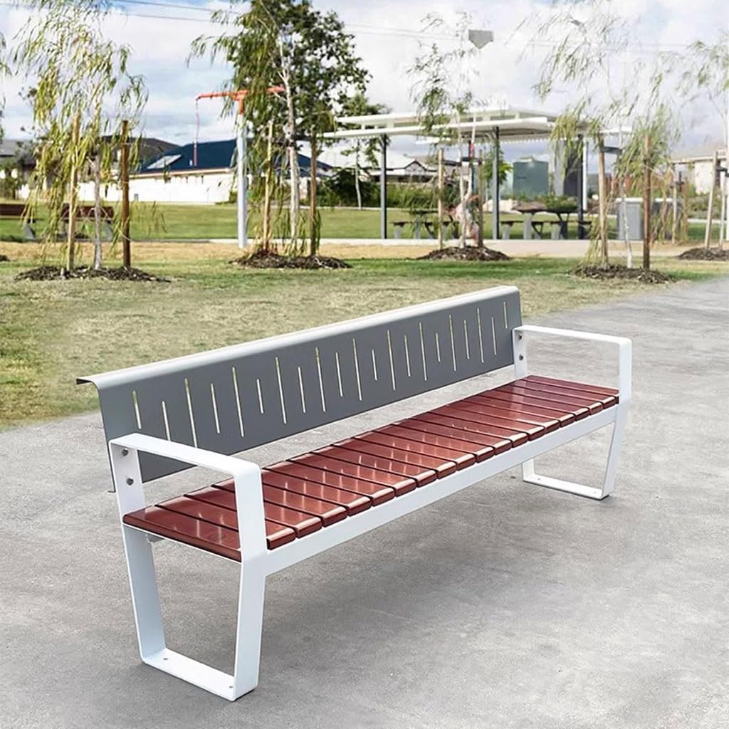 Patio Benches for Outdoors Leisure Outdoor Bench Chair Stainless Steel Park Square Garden Benches for Outdoors