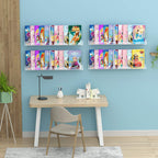 NIUBEE Kids Acrylic Floating Bookshelf 36 Inch,Clear Invisible Wall Bookshelves Ledge Book Shelf,50% Thicker with Screwdriver