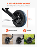 VEVOR Folding Chair Rack, 150 LBS Capacity, Heavy-Duty Chair Cart for Stacking 10 Chairs, Multi-Function Metal Chair Storage Dolly with Rubber Wheels, Push-Style Chair Holder, Matte Black