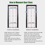 Collapsible Room Divider Gate for Doorways HAIXHX Aluminum Customizable 80in High with 2 Keys Kitchen Bathroom Living Room Office(60x80in 152x203cm)