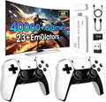 2026 New Wireless Retro Game Console, 23 Emulators and 40000+Games, Plug and Play 4K HDMI TV Game Stick, with Dual 2.4G Wireless Controllers (81G)