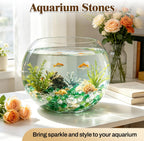 1.5 Lb Flat Glass Marbles for Vase - Mixed Green Glass Beads Vase Fillers - Decorative Glass Pebbles Gems for Vase, Aquarium, DIY Art Crafts and Home Decoration