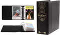2Fold Binder for Holding Broadway Play Program and Theater Programs with 30 Custom Sheet Protectors - PU Leather - Fits Programs from Mid 1980s to Modern (Black/Gold Foil)
