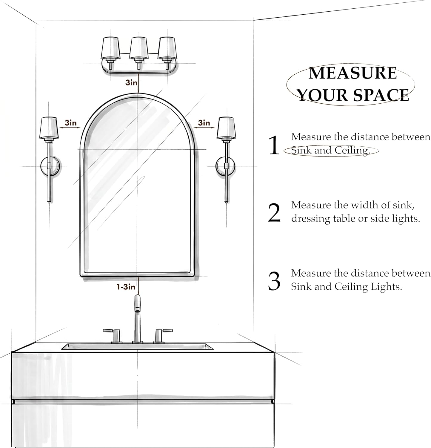 FKWin Arched Medicine Cabinets with Mirror, Bathroom Mirror with Storage, Aluminum Alloy Bathroom Cabinet, Modern Bathroom Wall Cabinet with 3 Adjustable Shelves, Not Recessed, 29.5"x15.7",Silver