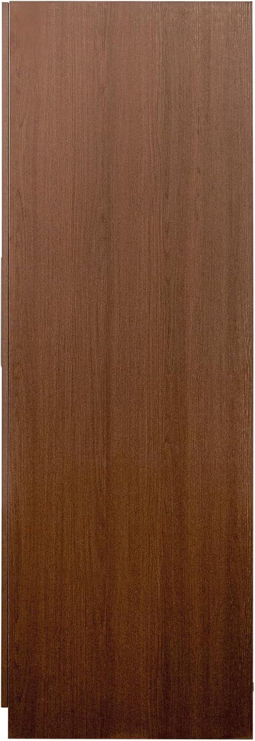 LUMISOL Modern Kitchen Pantry Cabinet with Doors & Shelves, Buffet Cupboards Sideboard with Two 6-Level Shelves, Kitchen Hutch for Living Room Dining Room, Walnut