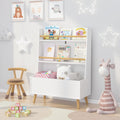 Bookshelf, Book and Magazine Rack, Book Organizer, Toy Storage Cabinet Organizer, White