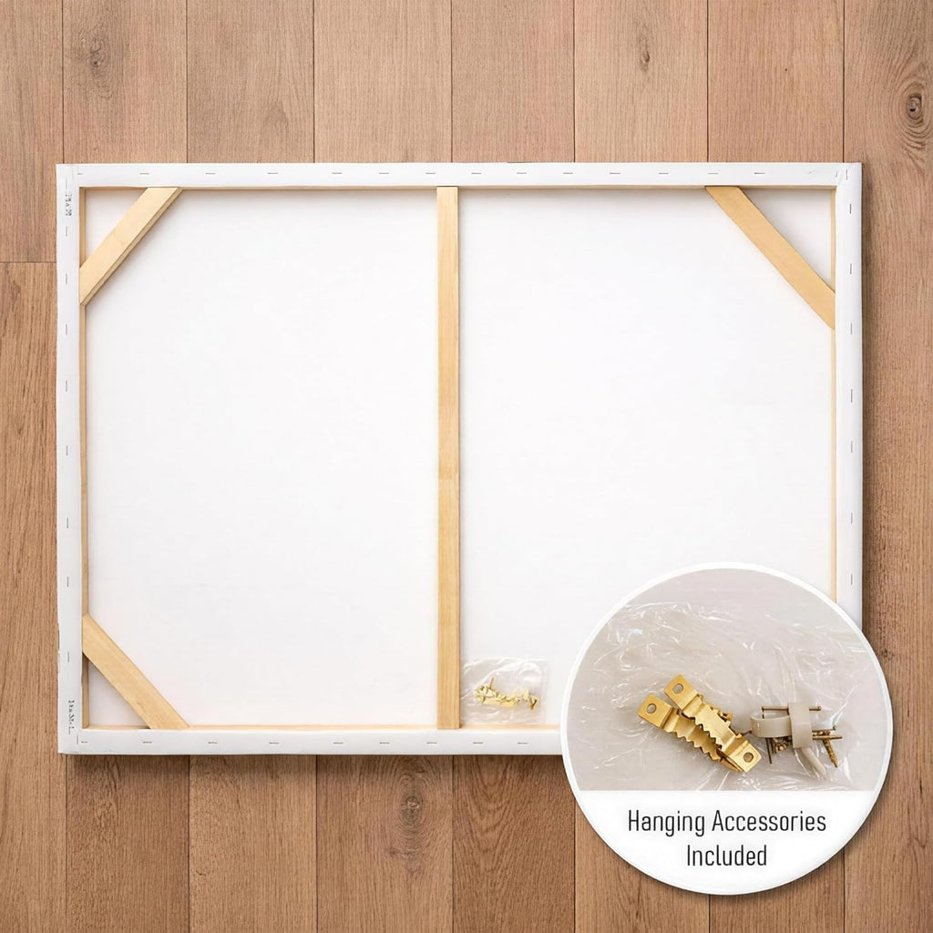 ICE ARMOR Large Saint Jude Thaddeus Apostle with Medallion and Staff Catholic Devotional Canvas Wall Art 24x36 Inch Frameless Wall Art for Living Room, Bedroom, Home, Prayer Room-Ready to Hang