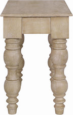 Casartis Living James French Country Side Table with Drawer (Rustic White)